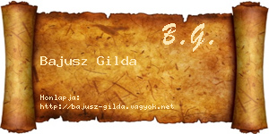 Bajusz Gilda névjegykártya